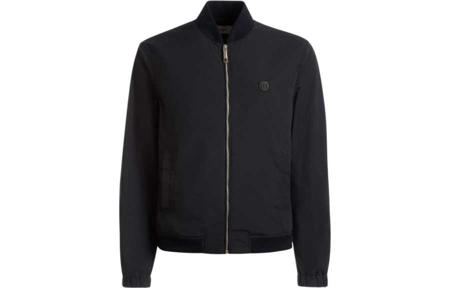BALLY BALLY Emblem Logo patch Bomber Jacket