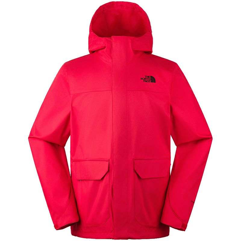 THE NORTH FACE Urban Exploration Waterproof, Windproof, And Rainproof Windbreaker Jacket Unisex Red