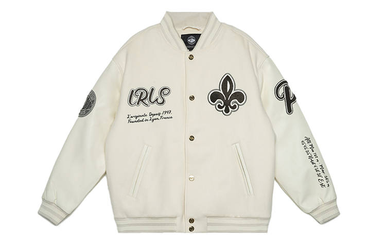 Palladium Reverse Dimension Collection Baseball Jacket Unisex Beige Yellow