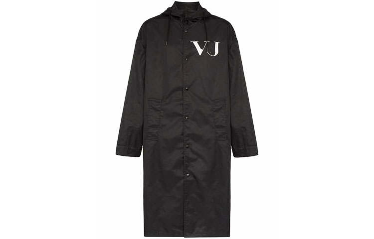 Valentino Trench Coat Men's Black