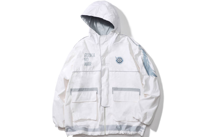 Guuka Trench Coats Unisex Ecru Hooded Moderate Other