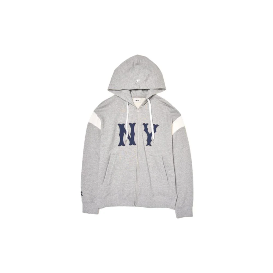 MLB MLB Varsity New York Yankees Mega Baseball Jacket Unisex Mixed Color Gray