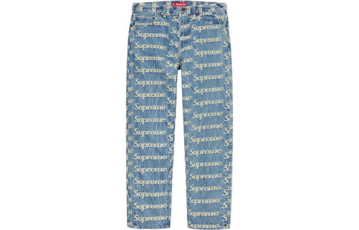 Supreme Supreme Frayed Logos Regular Jean