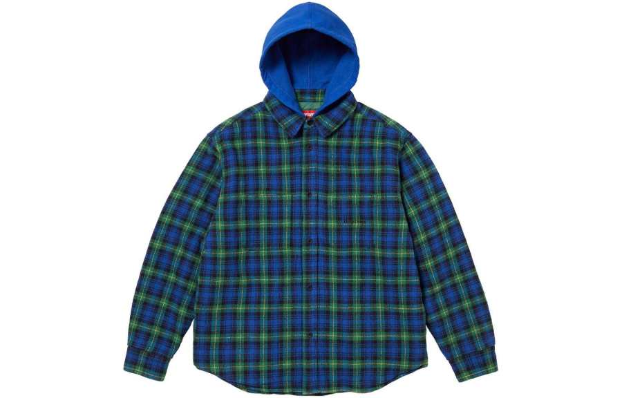 Supreme Supreme Tartan Flannel Hooded Shirt
