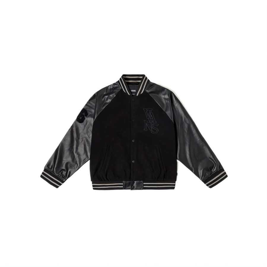 Vans Vans Jackets Men's Black Baseball Collar Moderate Other