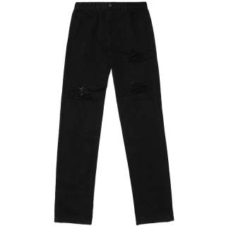 MIRACLE KILL Jeans Men's Black Moderate Ripped Pants