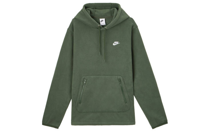Nike Nike Pullover Hooded Fleece Lined Soft And Comfortable Fleece Clothing Men's Fir Green