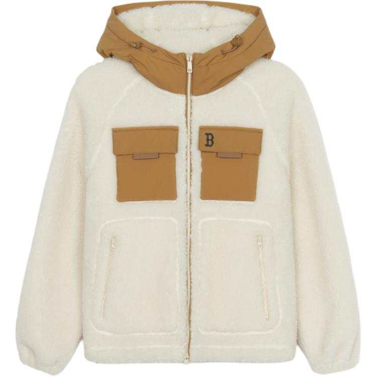 MLB MLB Boston Red Sox Velvet feel Coat Unisex White