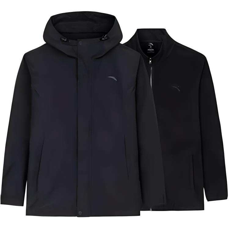 Anta Variety Training Collection Business/Casual Thermal Water Repellent Windbreaker Jacket Men's Basic Black