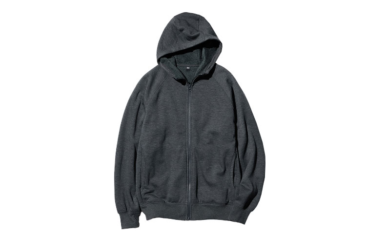 UNIQLO Jackets Unisex Dark Gray Hooded Thickened Other