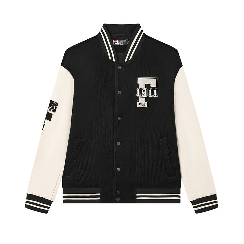 FILA Baseball Jacket Unisex Jet Black