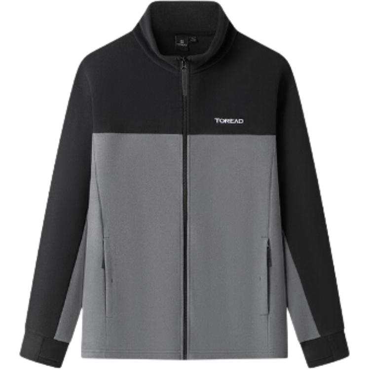 TOREAD Velvet feel Coat Men's Black/Charcoal Gray
