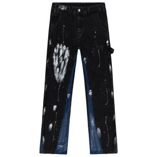 XINYINSU Jeans Unisex Moderate Straight Fit Pants