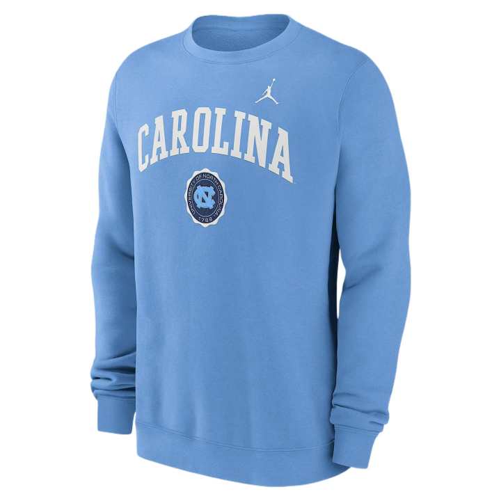 Nike Nike North Carolina Tar Heels Arched Seal Men's Nike College Pullover Crew
