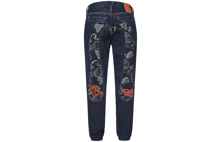 EVISU EVISU Cuffed Pants Jeans Men's Denim Blue
