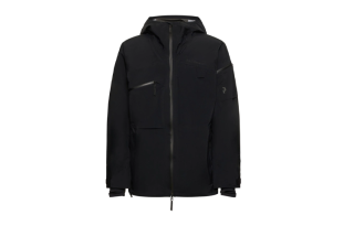 PEAK PERFORMANCE Jackets Men's Black Hooded Moderate Workwear