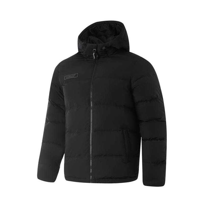 Li-Ning Li Ning Down Jackets Men's Black Hooded Moderate Other