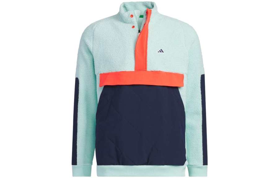 Adidas Adidas Jackets Men's Aqua Green Stand Collar Moderate Other