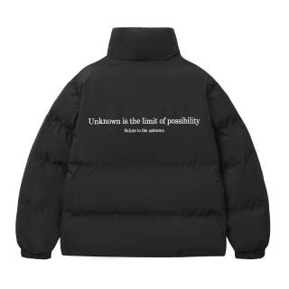 UNKNOWTAL Puffer Jackets Unisex Stand Collar Thickened Padded Puffer Jacket