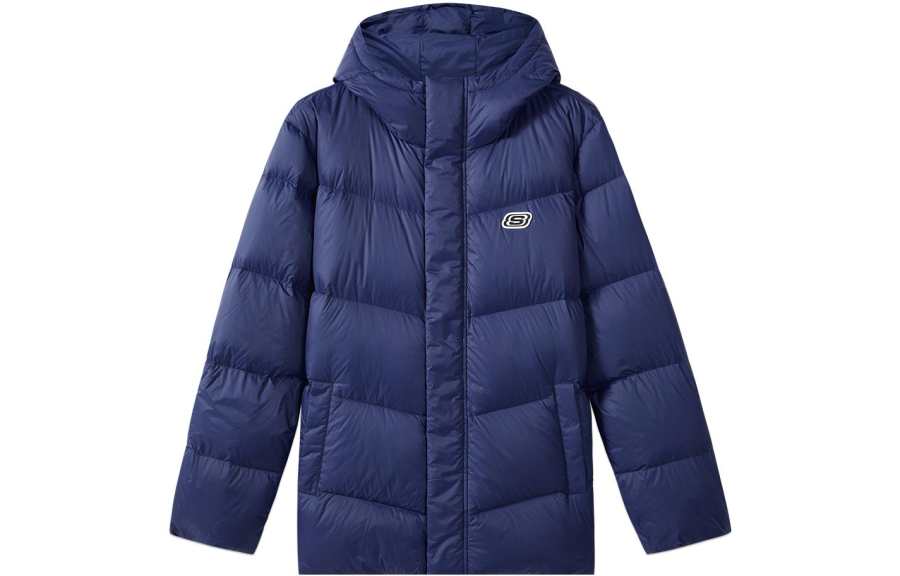 Skechers Colorful Down Jacket Unisex Medieval Blue