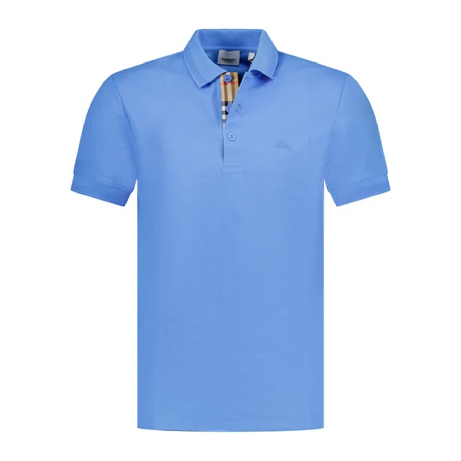 Burberry Polo Shirts Men's Blue Polo Collar Moderate Other