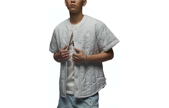 Jordan Jordan Flight Baseball Jacket Men's Silver