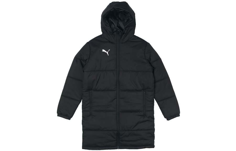 PUMA Parka Coats Men's Black Hooded Thickened