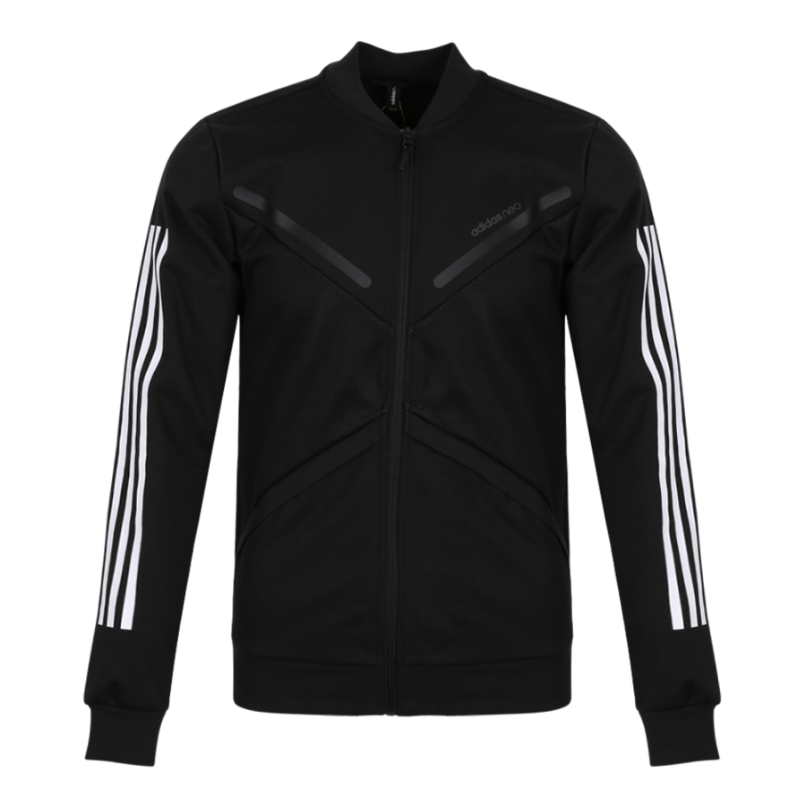 Adidas Neo Jackets Men's Black Stand Collar Moderate Other