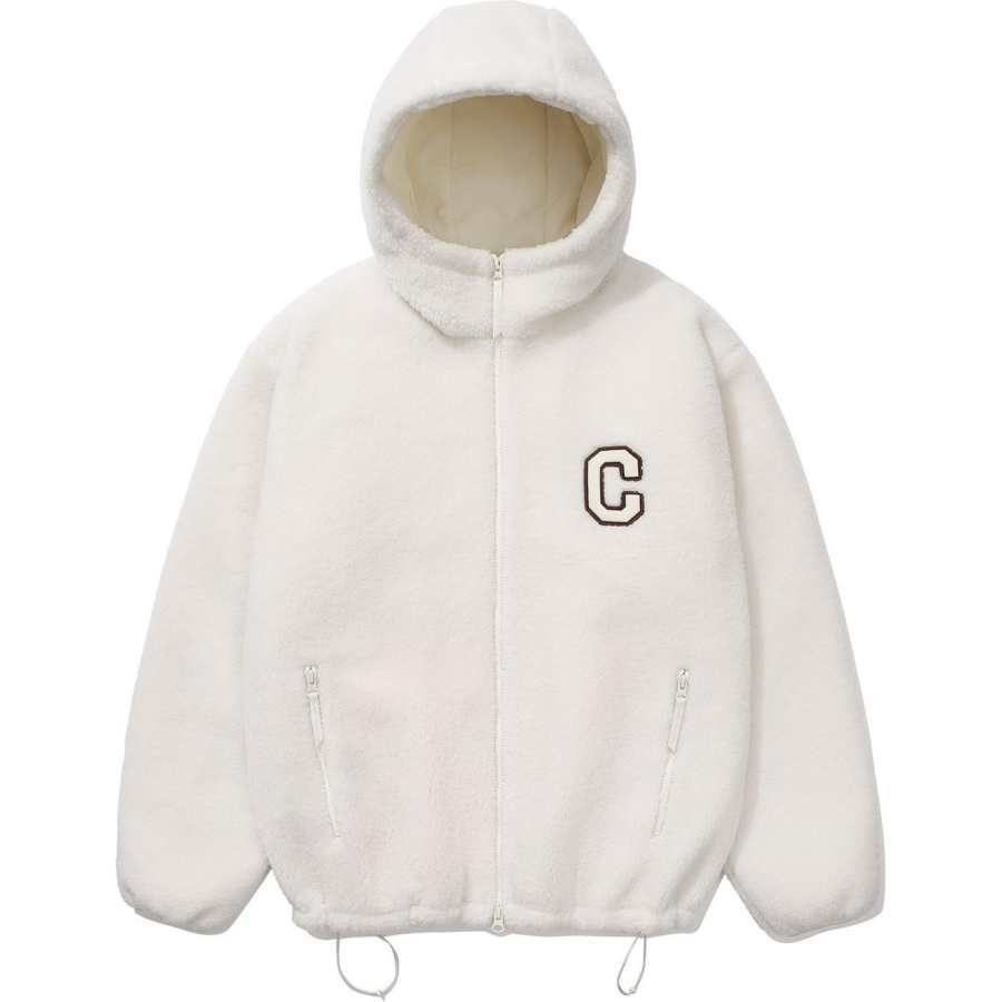 COVERNAT FW24 Velvet feel Coat Unisex Ivory