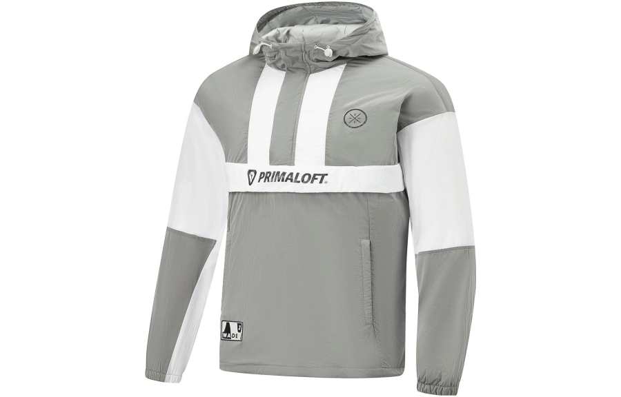 Li-Ning Li Ning Puffer Jacket Men's Mixed Color Stone Gray Standard White