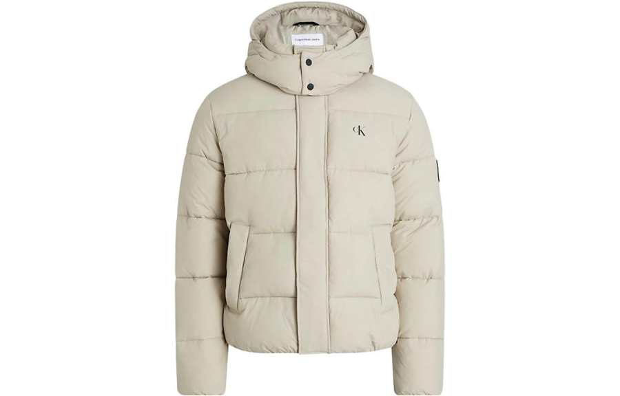 CALVIN KLEIN Puffer Jacket Men's Taupe