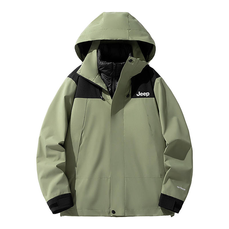 Jeep Jeep Down Jackets Unisex Hooded Thickened Down Jacket