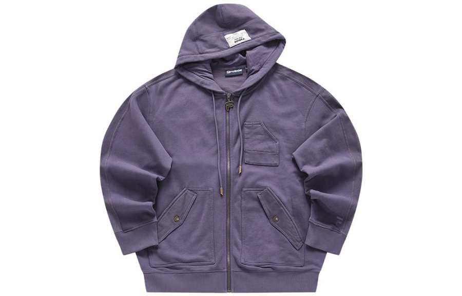 FILA FUSION WORKWEAR Jacket Unisex Beige Blue Purple