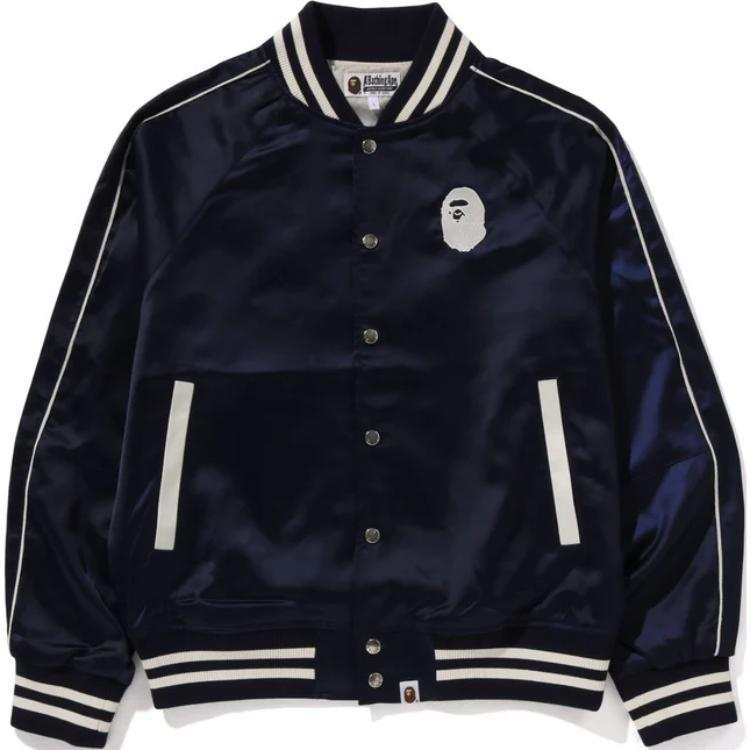 A BATHING APE A BATHING APE A BATHING APE Nylon Varsity Jacket