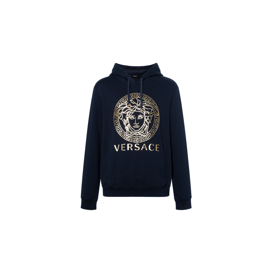 VERSACE VERSACE SS24 Sweatshirt Men's Navy Blue