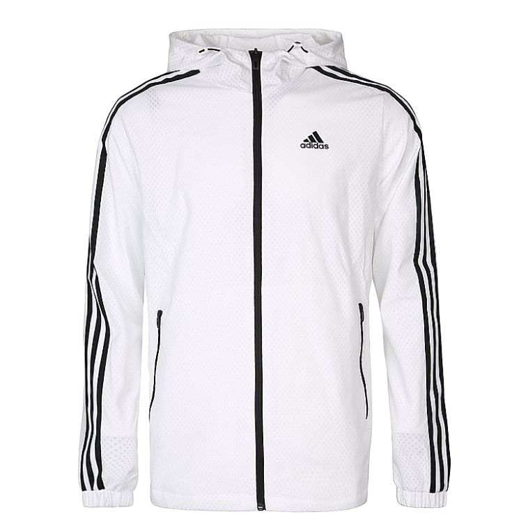 Adidas Adidas Jackets Men's White Hooded Moderate Other