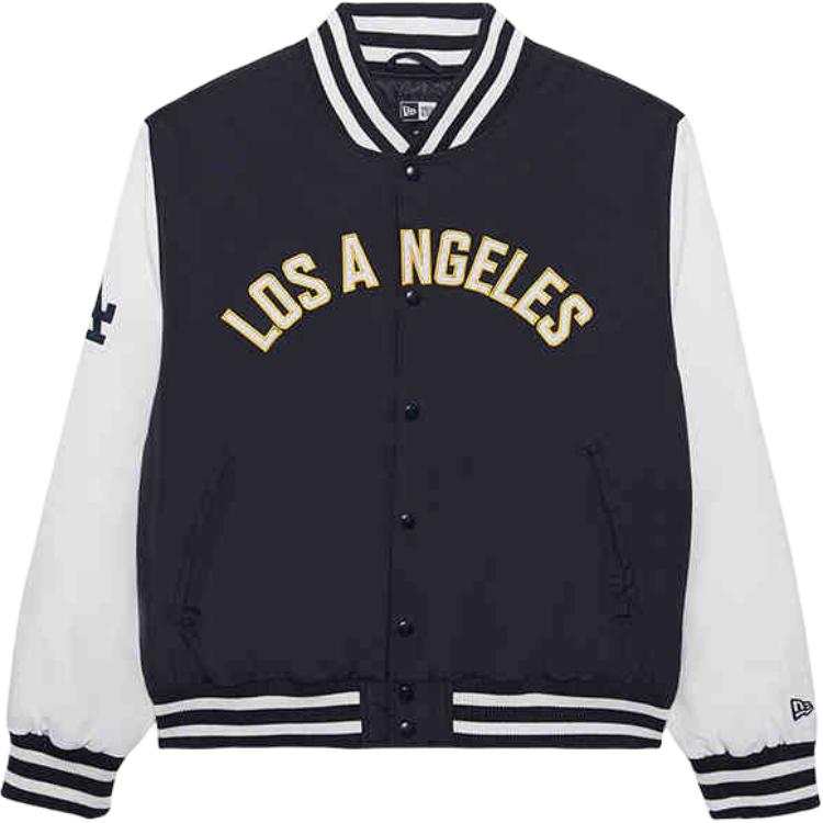 New Era FW24 Baseball Jacket Unisex Navy Blue