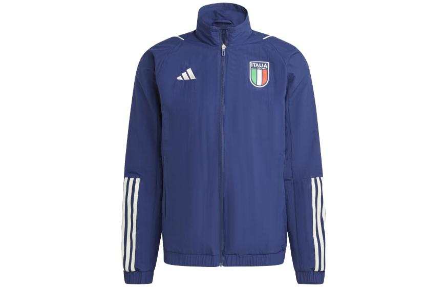 Adidas Adidas Italy Jackets Men's Blue Stand Collar Moderate Other