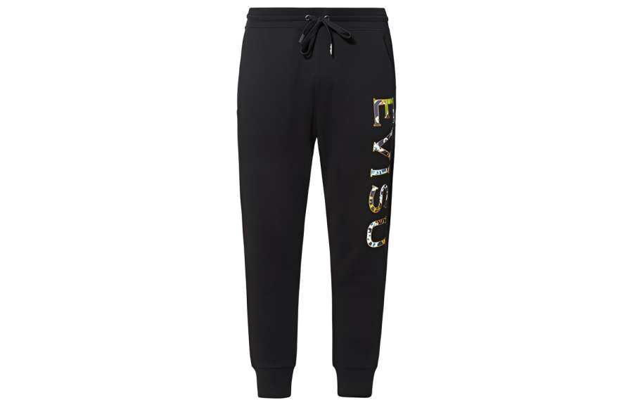 EVISU EVISU Cuffed Pants Moderate Casual Pants Men's Black