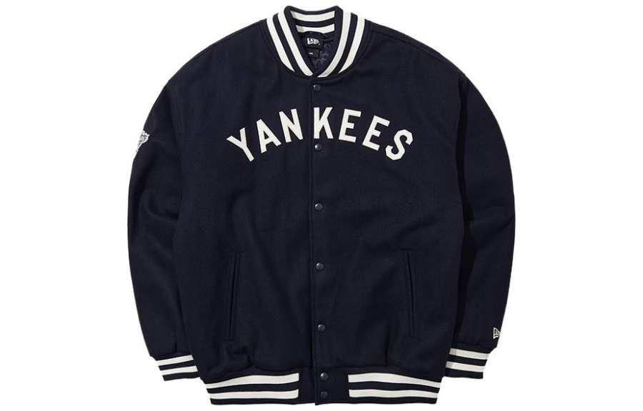 New Era Baseball Jacket Unisex Navy Blue