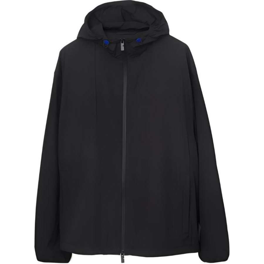 Burberry EKD-embroidered hooded lightweight jacket