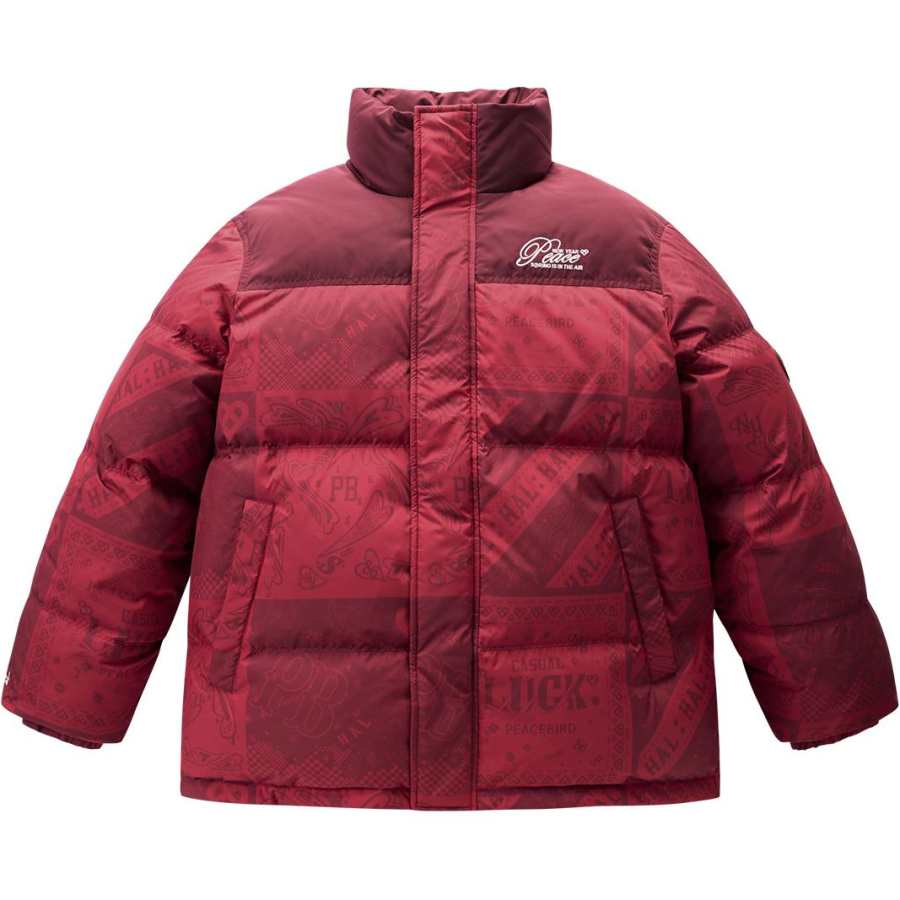 PEACEBIRD MEN Down Jacket Men's Dark Red 1