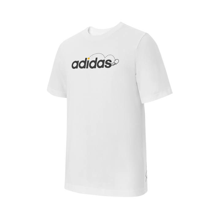 Adidas Adidas T Shirts Men's White Crew Neck Moderate