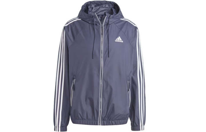 Adidas Adidas Bsc 3 Stripes Wind Jacket Jackets & Coats Men's Marine Blue