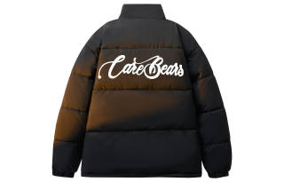 CAREBEARS Puffer Jackets Unisex Stand Collar Moderate Padded Puffer Jacket