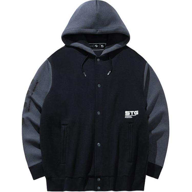 ANTA Anta Basketball Collection Baseball Jacket Unisex Basic Black