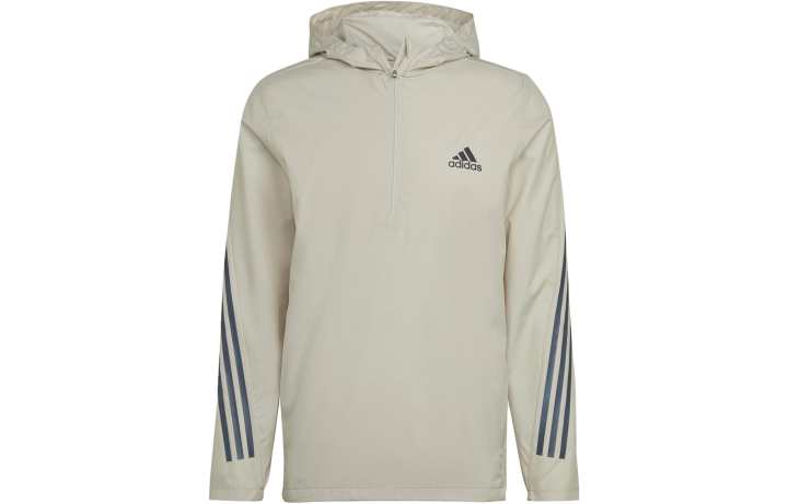Adidas Adidas Run Icons 3 Stripes Jackets & Coats Men's Gray