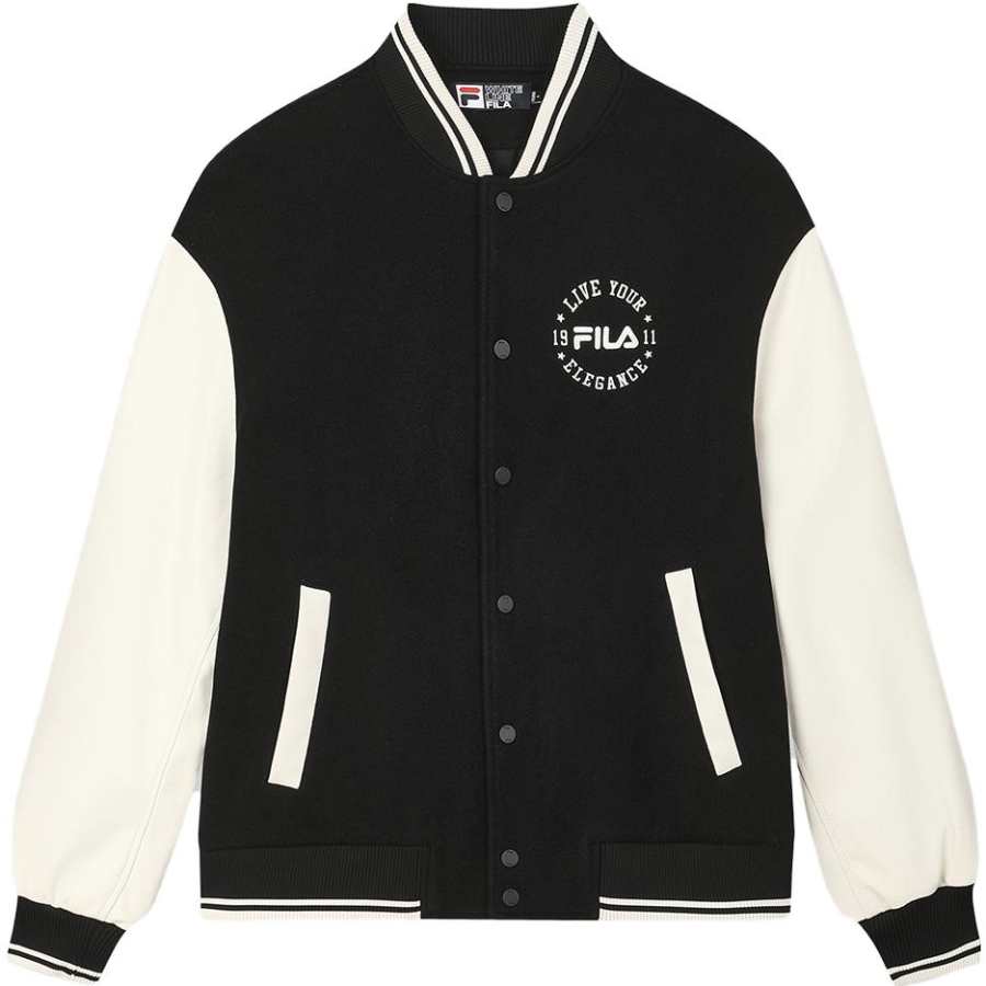 FILA ORIGINALE Baseball Jacket Unisex Ivory Color