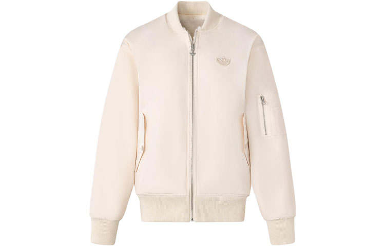 Adidas Originals BOMBER Reversible Fur Bomber Jacket Men's Wonder White