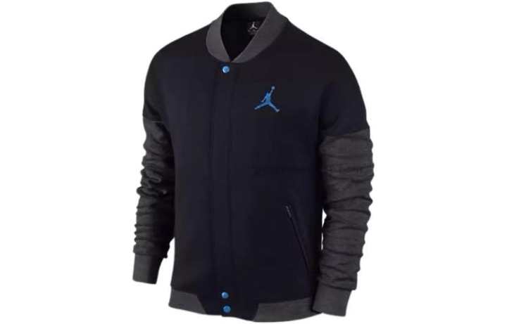 Jordan Jordan Baseball Jerseys Men's Navy Blue Baseball Collar Moderate Straight Fit